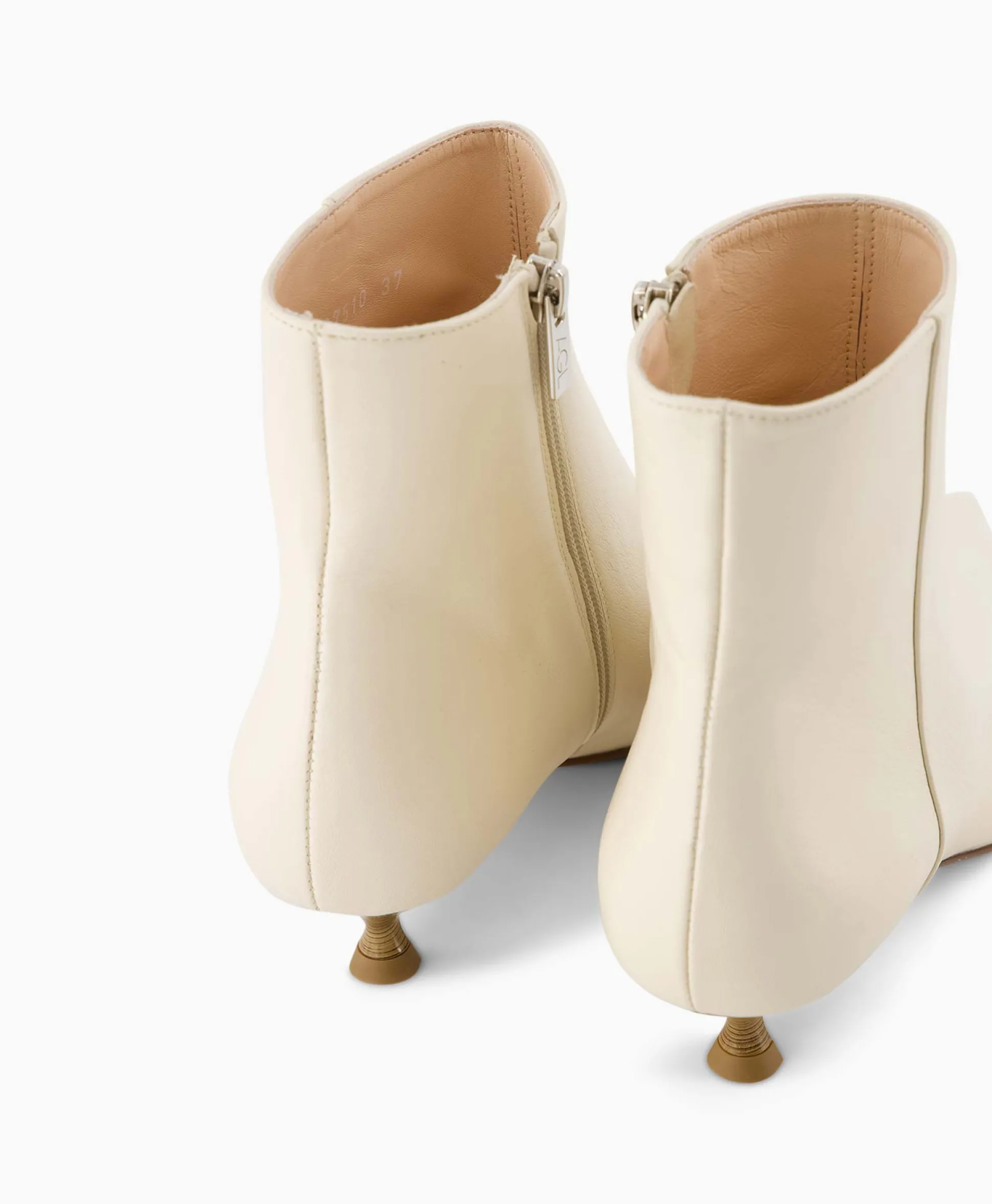 Online Enkellaars Lenor Bootie Off White Dames Laarzen