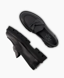 Fashion Loafer Natalia Moc Zwart Dames Instappers