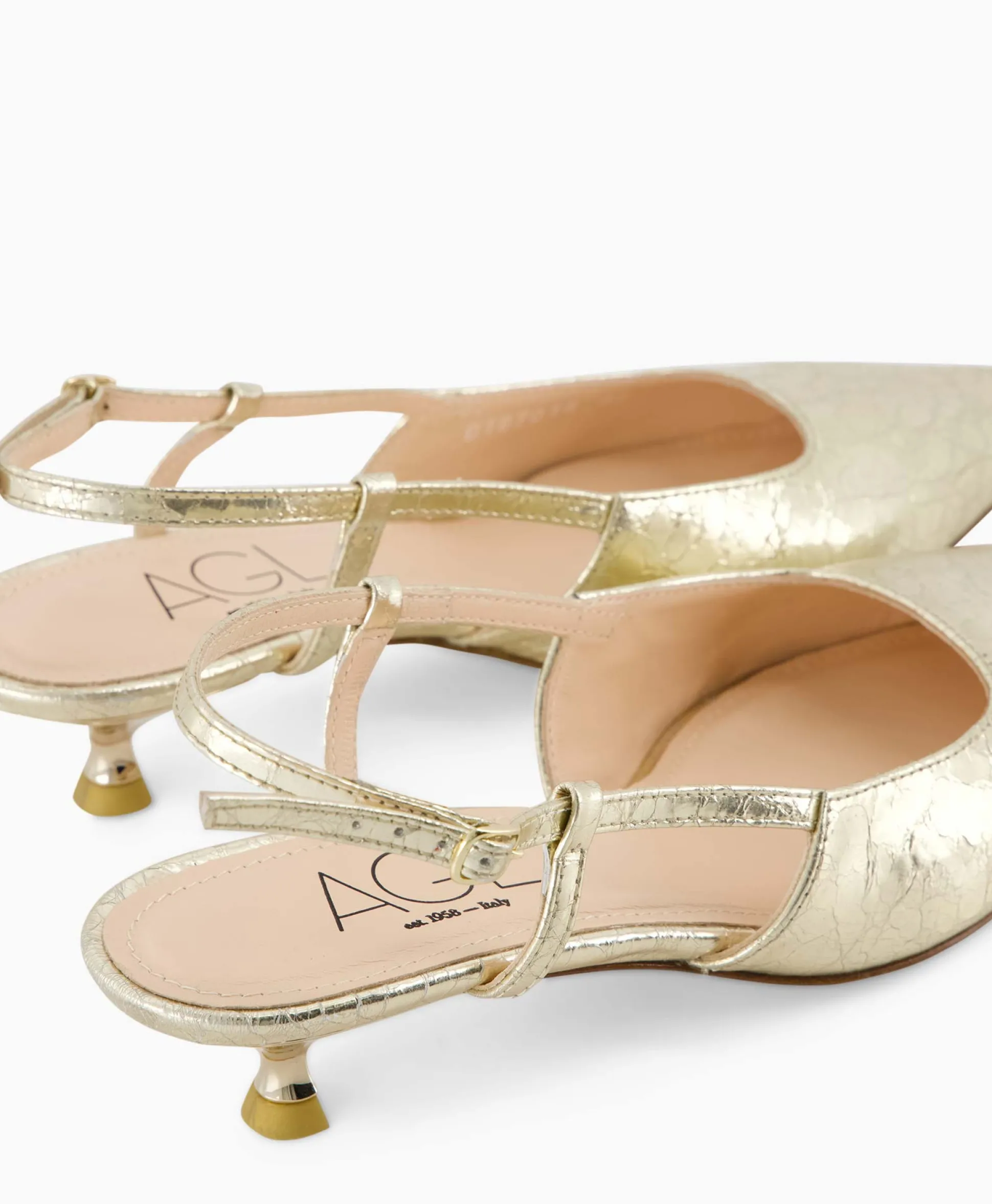 Shop Pump Lenor Sling Goud Dames Pumps