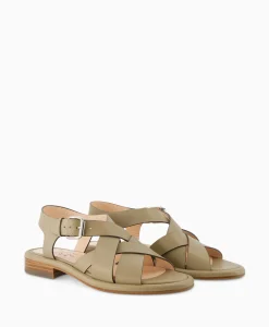 Cheap Sandaal Zonder Hak Alison Multi Khaki Dames Sandalen