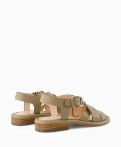 Cheap Sandaal Zonder Hak Alison Multi Khaki Dames Sandalen