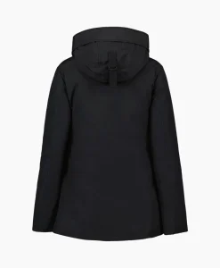 Store Gewatteerde Jas 4 Pocket Parka Zwart Dames Jassen