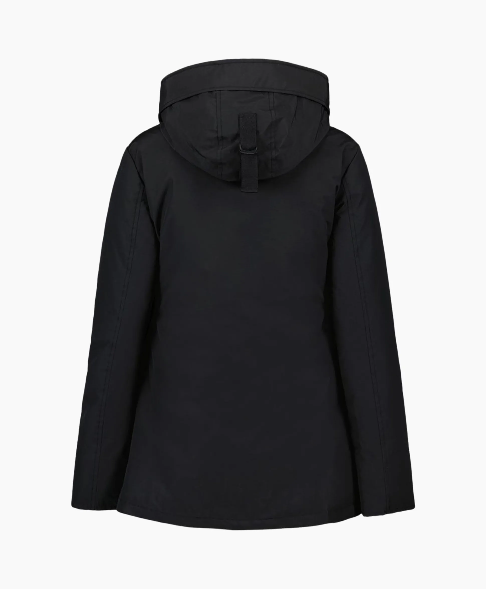 Store Gewatteerde Jas 4 Pocket Parka Zwart Dames Jassen