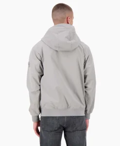 Outlet Jack Hooded Four-Fay Stretch Grijs Heren Jassen