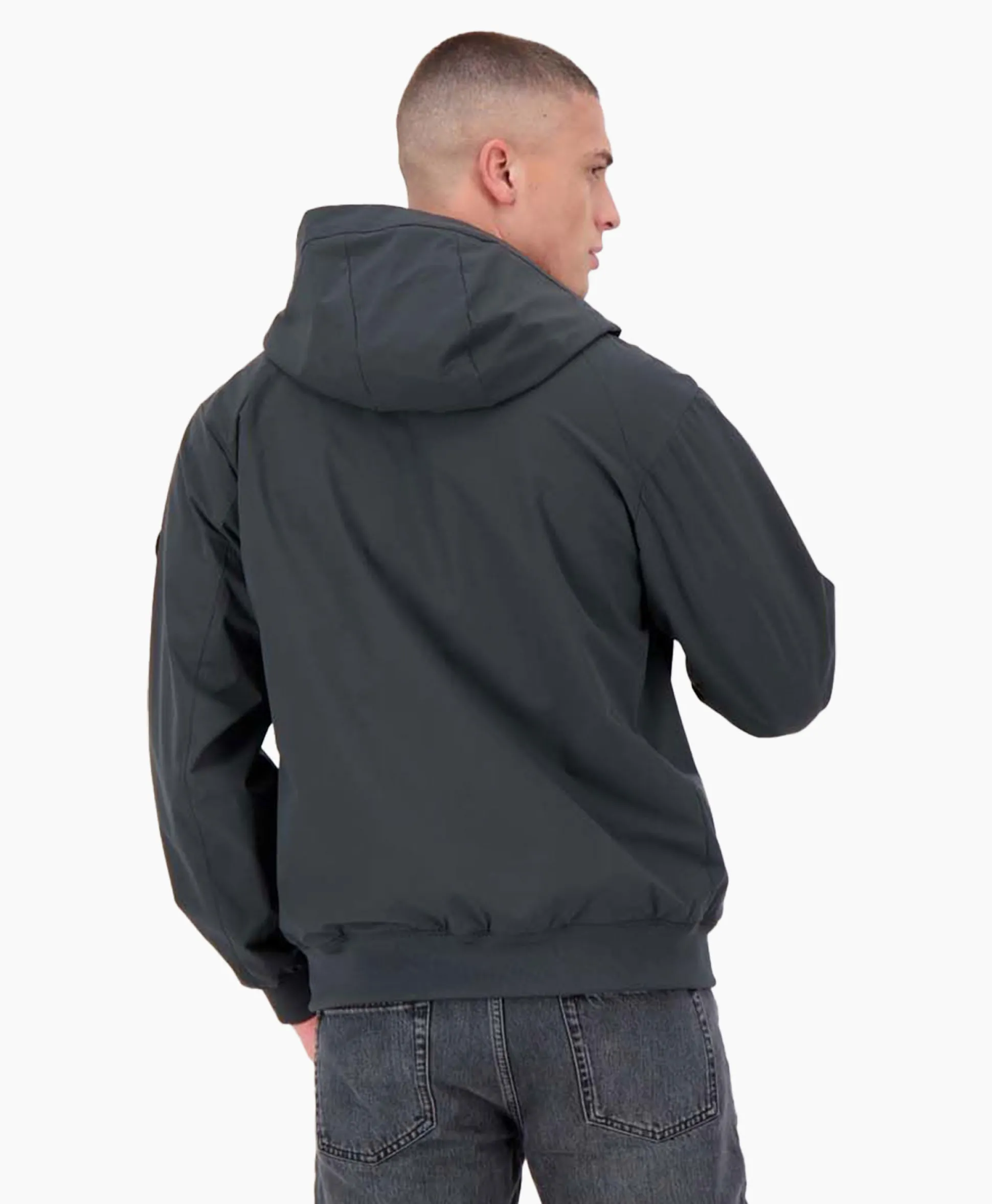 Best Jack Hooded Four-Fay Stretch Donker Grijs Heren Jassen