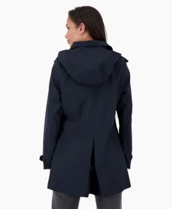 Shop Parka Long Technical Shell Donker Blauw Dames Jassen