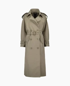 Shop Trenchcoat Body Warmer Trench Khaki Dames Jassen
