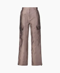 Store Cargobroek Woven Shiny Bull Cargo Brons Dames Broeken