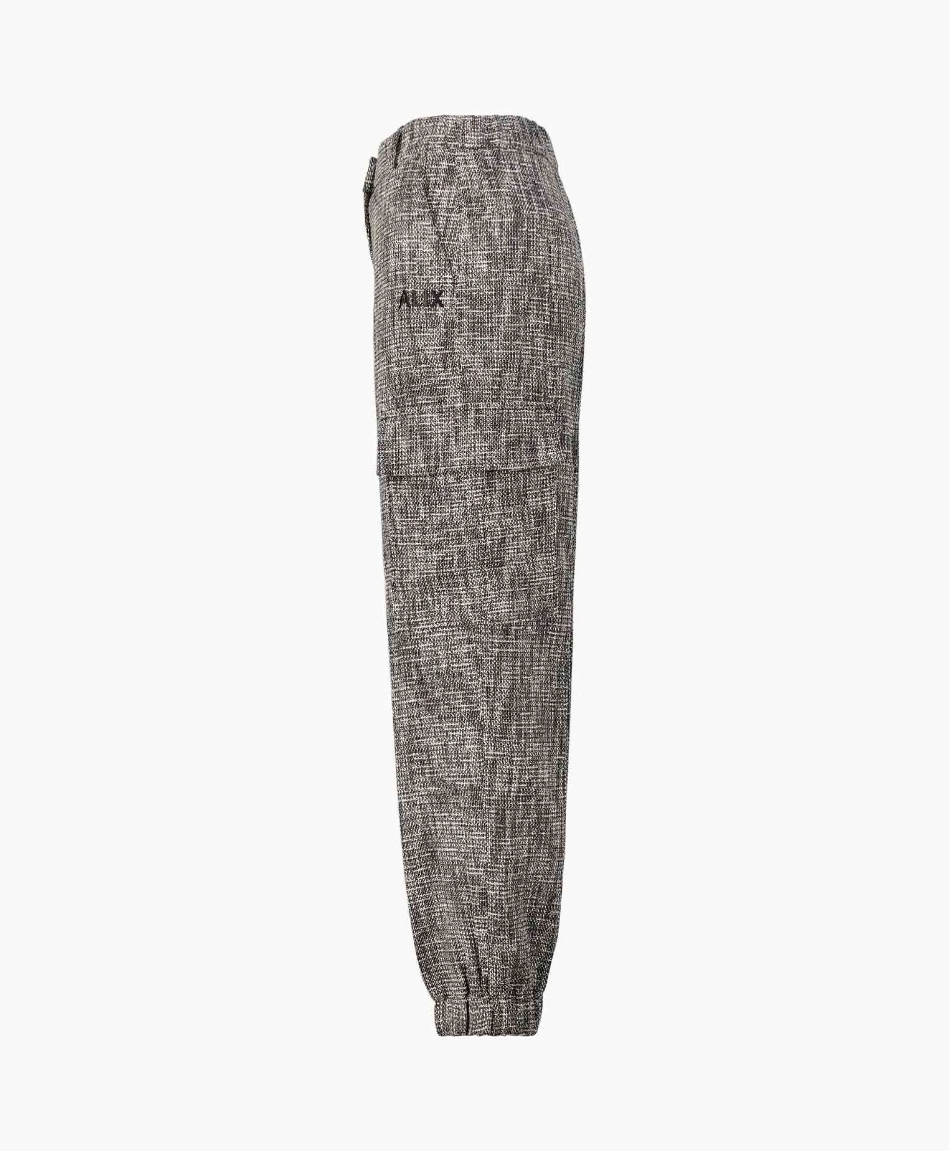 Clearance Cargobroek Woven Boucle Cargo Zwart Dames Broeken