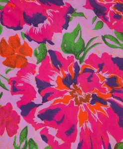 Hot Jurk Ladies Woven Painted Flower Broderie Dress Print + 2 Kleurig Dames Bruiloftskleding