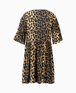 Fashion Jurk Ladies Woven Animal Dress Print + 2 Kleurig Dames Bruiloftskleding