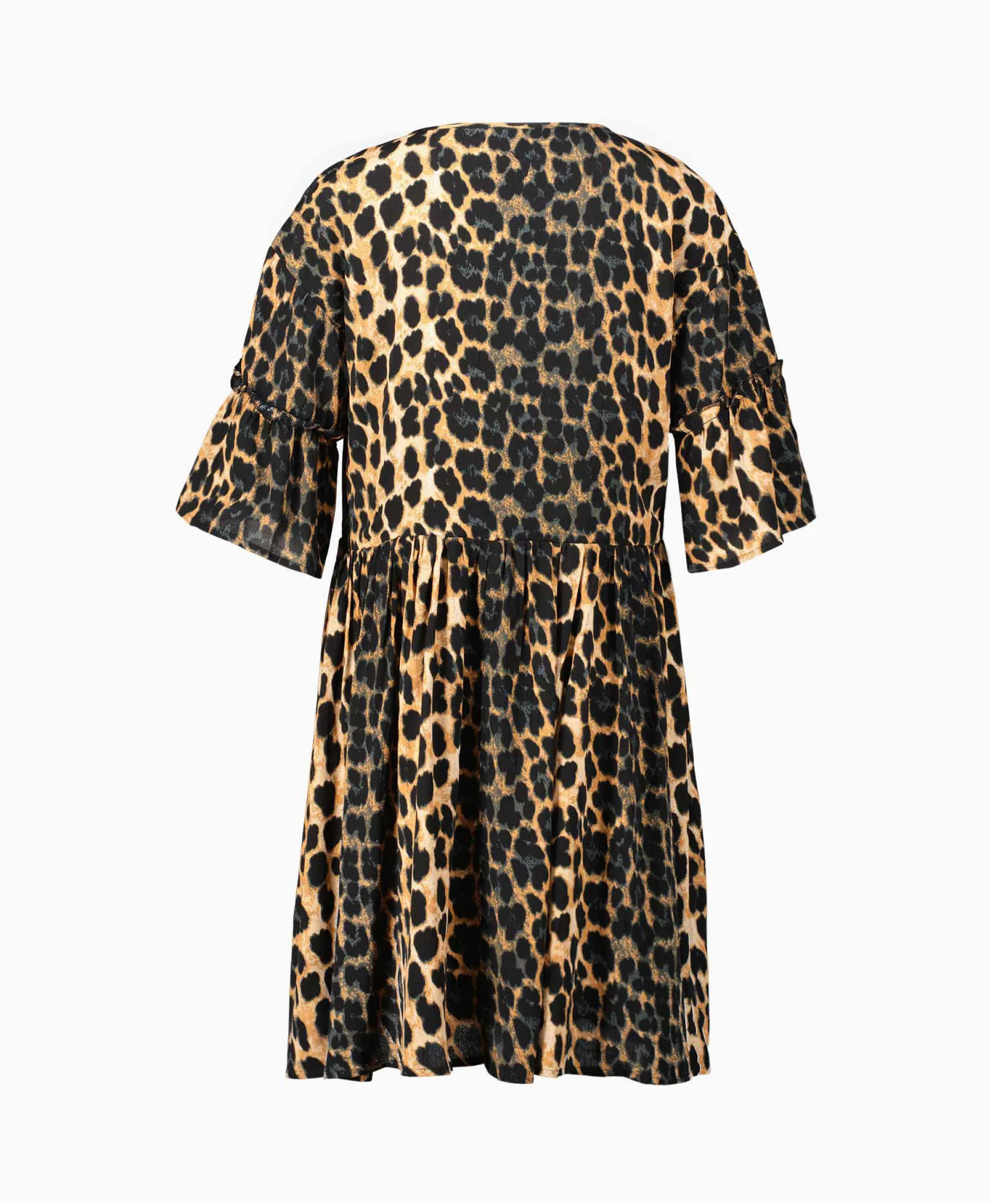 Fashion Jurk Ladies Woven Animal Dress Print + 2 Kleurig Dames Bruiloftskleding