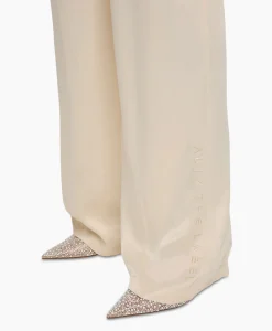 Flash Sale Pantalon Woven Satin Ecru Dames Broeken