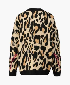 Best Sale Pullover Knitted Jaguar Bruin Dames Truien
