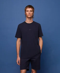 Best Sale T-Shirt Korte Mouw Ata Janso Blauw Heren T-Shirts