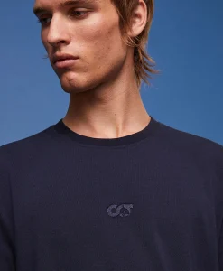 Best Sale T-Shirt Korte Mouw Ata Janso Blauw Heren T-Shirts