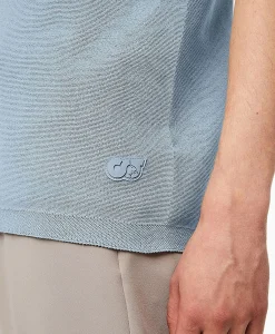 Sale T-Shirt Korte Mouw Fosos Licht Blauw Heren T-Shirts