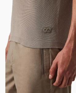 Cheap T-Shirt Korte Mouw Fosos Zand Heren T-Shirts