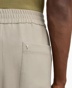 New Broek Elastic Waist Taupe Heren Broeken