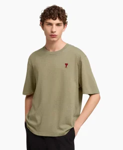 Sale T-Shirt Korte Mouw Ami De Coeur Khaki Heren T-Shirts