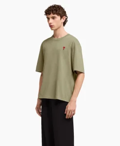 Sale T-Shirt Korte Mouw Ami De Coeur Khaki Heren T-Shirts
