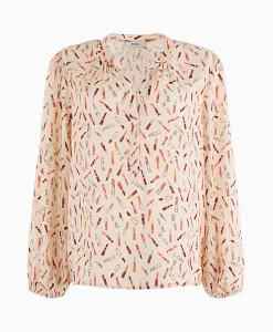 Online Blouse 74A05-03220A Rood Dames Blouses