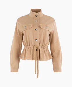 Sale Gilet 32A01-02609 Zand Dames Jassen