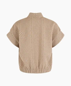 Store Gilet 26A11-02097 Zand Dames Blouses