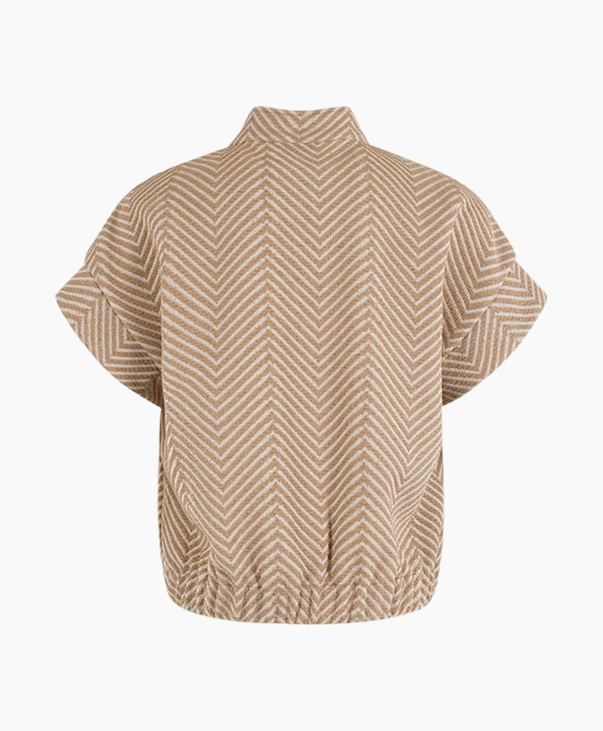 Store Gilet 26A11-02097 Zand Dames Blouses