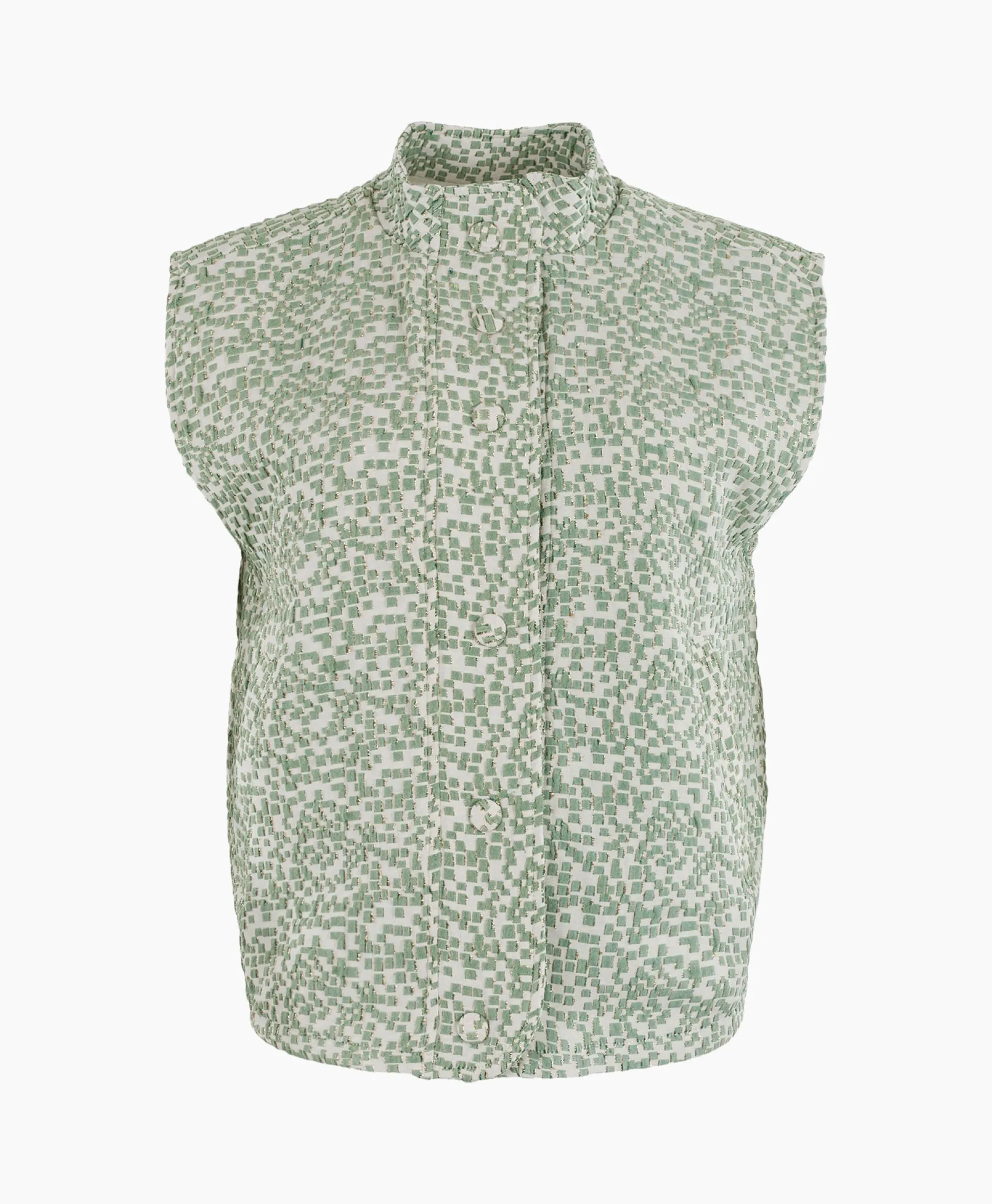 Online Gilet 43A11-02108B Groen Dames Gilets