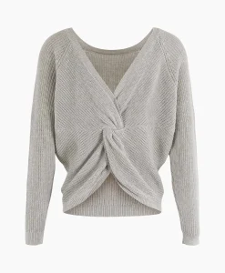 Best Sale Pullover 21A09-02818B Licht Grijs Dames Truien