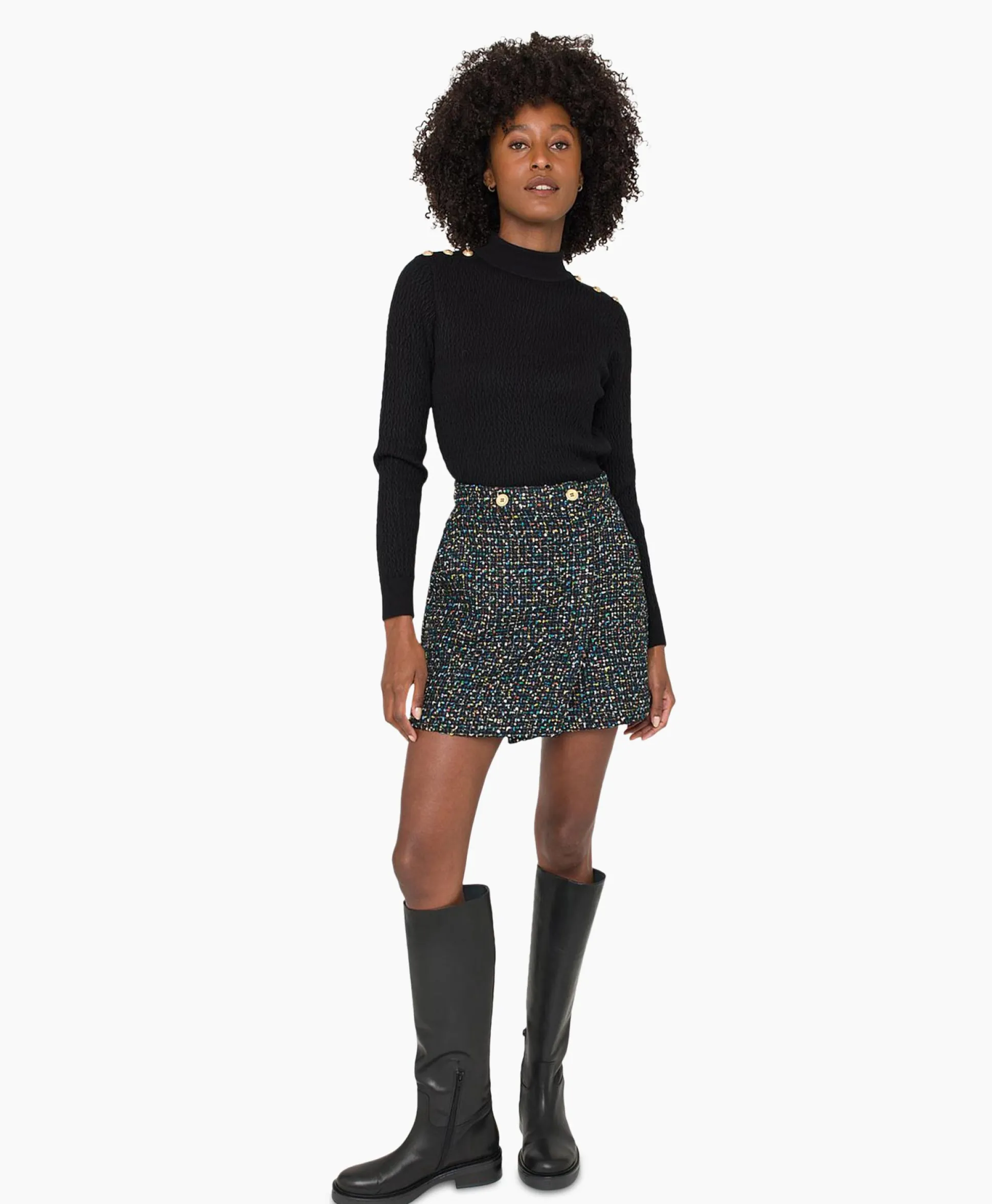 New Rok 26A03-02650 Zwart Dames Rokken