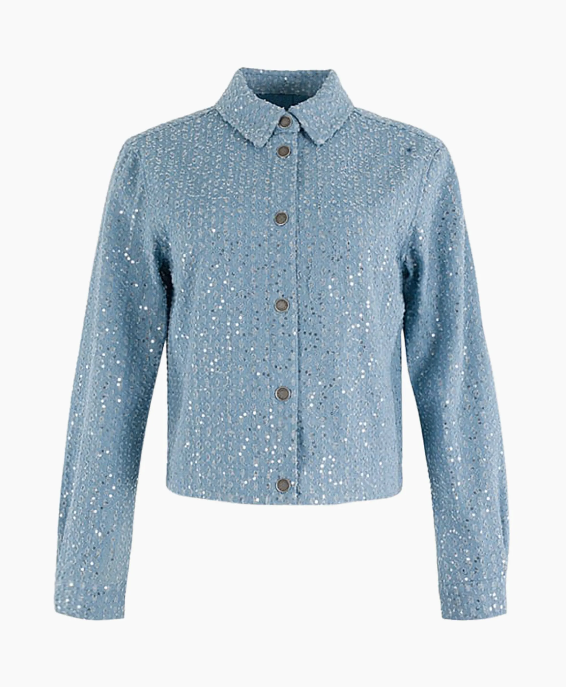 Hot Spijkerjas 17A01-02612 Blauw Dames Blouses