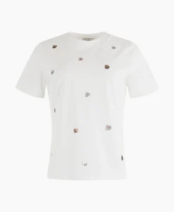 Outlet T-Shirt Korte Mouw 08A04-03629 Off White Dames T-Shirts & Tops