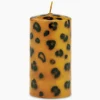 Cheap Kaars Small Leopard Print Pillar Candle Bruin Lifestyle Lifestyle