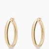 Best Sale Oorbellen Round Plain Hoop Earrings Silver Goldpla Goud Dames Sieraden
