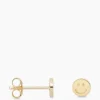 Cheap Oorbellen Single Smiley Stud Silver Goldplated Goud Dames Sieraden