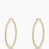 Store Oorbellen Solstice Big Hoop Earrings Brass Goldpla Goud Dames Sieraden