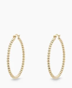 Store Oorbellen Solstice Big Hoop Earrings Brass Goldpla Goud Dames Sieraden