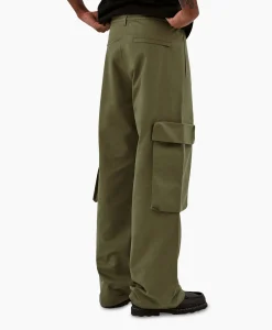 Best Sale Broek Oversize 3D Pocket Donker Groen Heren Broeken