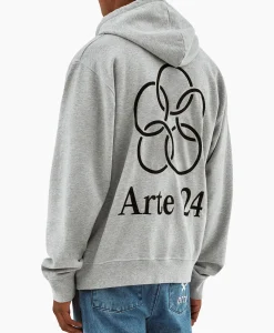 Best Hoodie Arte'24 Circles Back Grijs Heren Truien