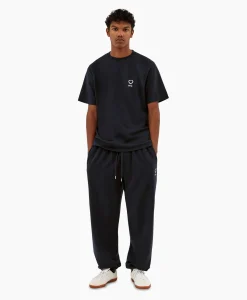 Best Sale T-Shirt Korte Mouw Hearts Leaves Arte Logo Chest Donker Blauw Heren T-Shirts