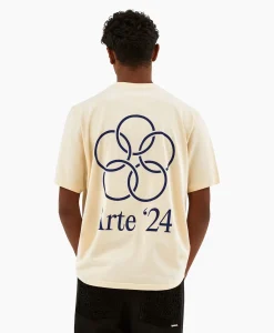 Outlet T-Shirt Korte Mouw Arte'24 Circles Back Off White Heren T-Shirts