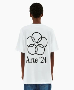 Cheap T-Shirt Korte Mouw Arte'24 Circles Back Wit Heren T-Shirts