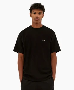 Cheap T-Shirt Korte Mouw Circle Runner Back Print Zwart Heren T-Shirts