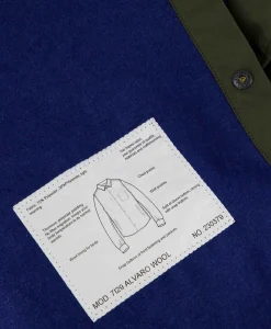 New Overhemd Camicia Alvaro Wool Donker Groen Heren Overhemden