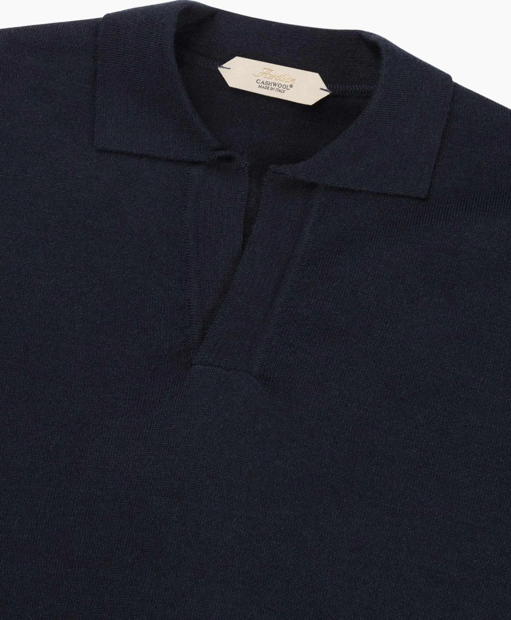 New Pullover Buttonless Polo L Donker Blauw Heren Truien