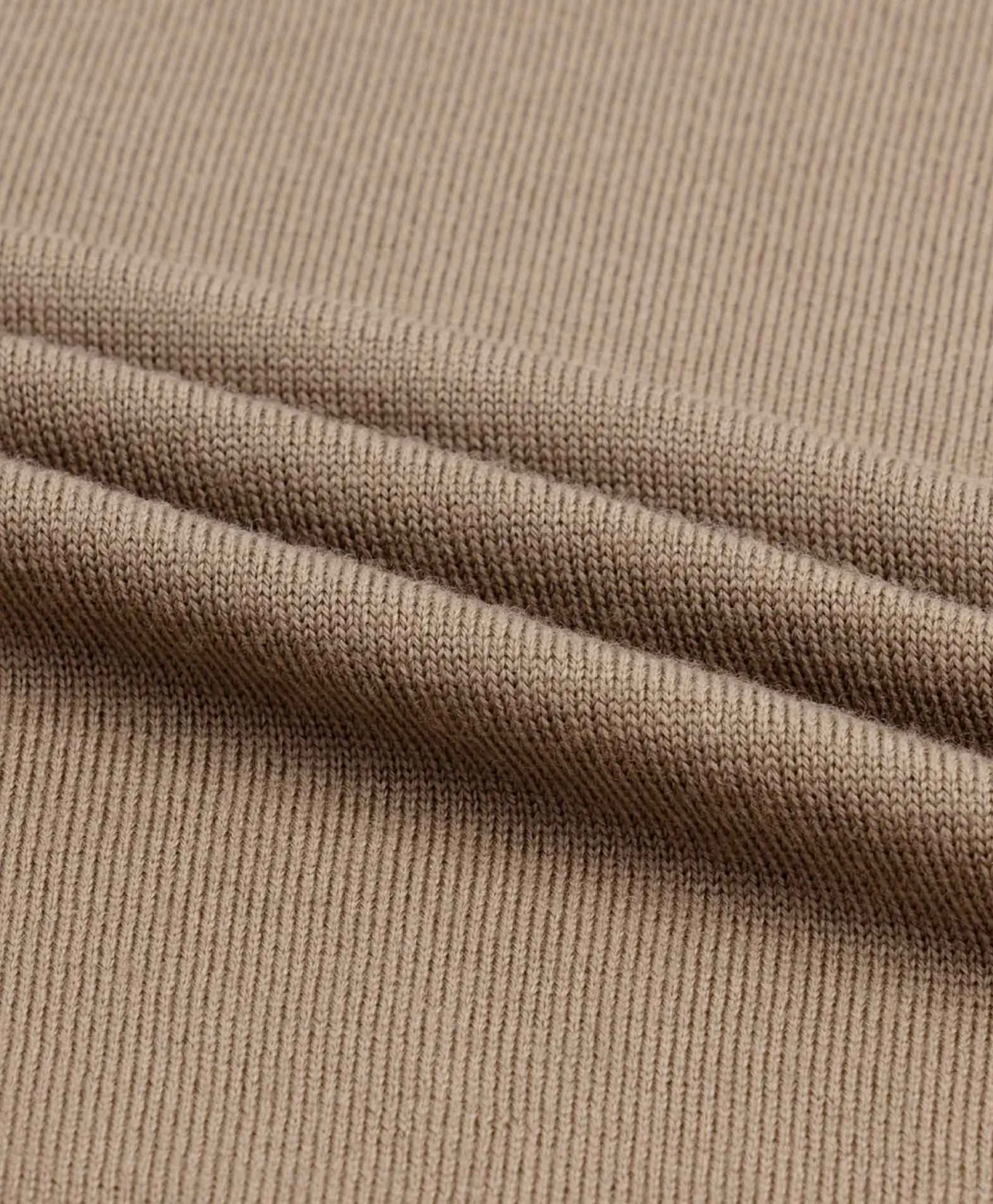 Best Pullover Buttonless Polo L Taupe Heren Truien