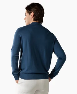 Cheap Pullover Buttonless Polo L Blauw Heren Truien