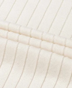 New Pullover Rib Zip Polos Ls Ivoor / Naturel Heren Truien